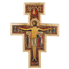Gerffert Gerffert Saint Damiano Wood Crucifix