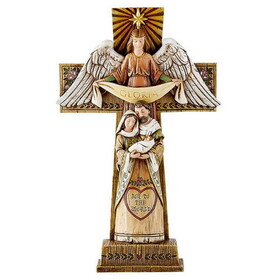 Avalon Gallery Gloria Angel Standing Cross