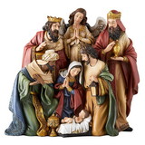 Christian Brands J5528 8-3/4''H Let Us Adore Him Nativity Set