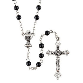 Creed Creed First Communion Glass Pearl Rosary