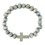 Kingdom Jewelry J5816 Wood Bead Bracelet - Grey