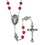 Creed J5910 Rose Petal Scented Rosary With Madonna Center