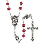 Creed J5911 Rose Petal Scented Rosary With Our Lady Of Guadalupe Center