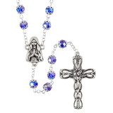 Creed J5921 Double Capped Sapphire Bead Rosaries