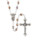 Creed J5933 Tears Of Mary Rosary With Amethyst Beads