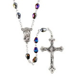 Creed J5939 Tears Of Mary Rosary With Jet Beads