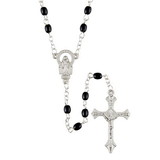Creed J5949 Pray Rosary Black Beads Saint Michael