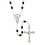 Creed J5950 Pray Rosary Black Beads Saint Benedict