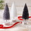 Santa Barbara Design Studio J6218 Face to Face Holiday Bottle Brush Tree Set - Tree Tops Glisten