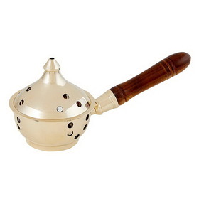 Sudbury Brass Sudbury Brass Incense Burner with Wood Handle