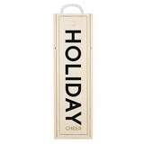 Santa Barbara Design Studio J6931 Wood Wine Box - Holiday Cheer