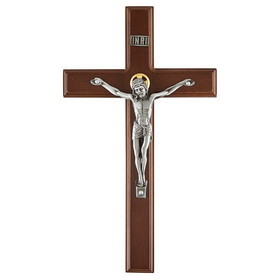 Jeweled Cross J6958 12" Walnut St Mark Crucifix