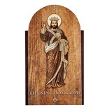 Gerffert J6981 Christ The King Wall - Arched Wood Plaque