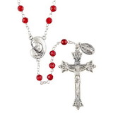 Creed J7363 Mother's Embrace Rosary - Ruby