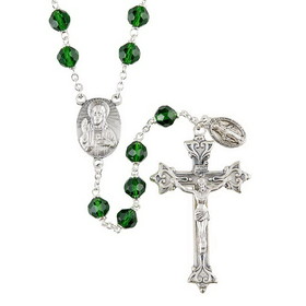Creed J7369 Loc-Link Vienna Rosary - Emerald