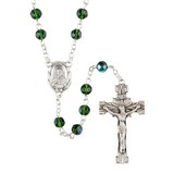 Creed J7416 Prague Rosary - Emerald