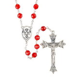 Creed J7441 Loc-Link Confirmation Rosary - Ruby