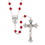 Creed J7442 Loc-Link Confirmation Rosary - Ruby
