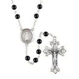 Creed J7448 Men's Rosary - Black Onyx