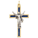 Creed J7671 Risen Christ Pendant Blue - 12/Pk