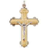 Creed J7694 Crucifix Pendant Gold - 12/Pk