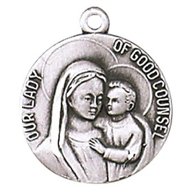Jeweled Cross JC-122/1MFT Our Lady of Good Counsel Medal