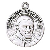 Jeweled Cross JC-138/1MFT St. Vincent de Paul Medal