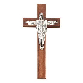 Jeweled Cross 12" Walnut Crucifix