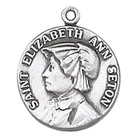 Jeweled Cross JC-155/1MFT St. Elizabeth Ann Seton Medal