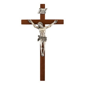 Jeweled Cross JC-1839-E 8" Walnut Cross