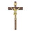 Jeweled Cross JC-1839-K Walnut Crucifix