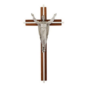 Jeweled Cross JC-2536-E Risen Christ Cross with Inlay