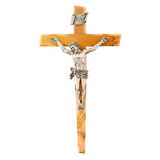 Jeweled Cross Olive Wood Crucifix