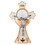 Jeweled Cross JC-4243-L Confirmation Holy Mass Standing Crucifix - White/Red