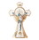 Jeweled Cross JC-4243-L Confirmation Holy Mass Standing Crucifix - White/Red