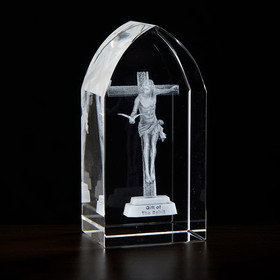 Jeweled Cross JC-4404 Gift of The Spirit Etched Glass