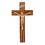 Jeweled Cross JC-7138-K Walnut Crucifix with Inlay