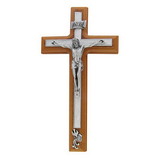 Jeweled Cross JC-5140-E Baptism Crucifix - White