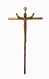 Jeweled Cross JC-5530-K 10&quot; H Risen Christ Brass Cross (JC-5530-K)