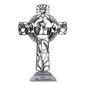 Jeweled Cross JC-5552-E First Communion Standing Cross