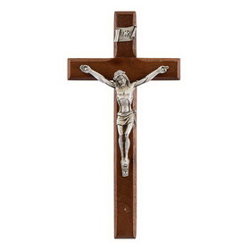 Jeweled Cross Jeweled Cross 6-1/4" Walnut Crucifix