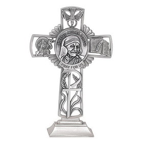 Jeweled Cross JC-6669-E Mother Teresa Standing Cross