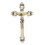 Jeweled Cross JC-7105-E Crucifix - Pearlized White