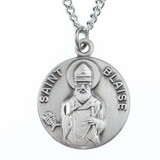 Jeweled Cross JC-9050/1MFT St. Blaise Medal on Chain