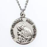 Jeweled Cross JC-9102/1MFT St. Gerard Medal on Chain
