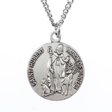 Jeweled Cross JC-9104/1MFT St. Hubert Medal on Chain