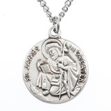 Jeweled Cross JC-9106/1MFT St. James Medal on Chain