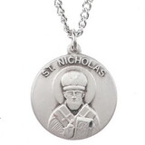 Jeweled Cross JC-9144/1MFT St. Nicholas Medal on Chain