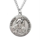 Jeweled Cross JC-9151/1MFT St. Brendon Medal on Chain