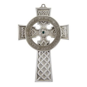 Jeweled Cross JC-9306-E Celtic Cross with Handset Austrian Crystal